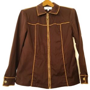 St. John Womens sz S Brown Top Made in USA